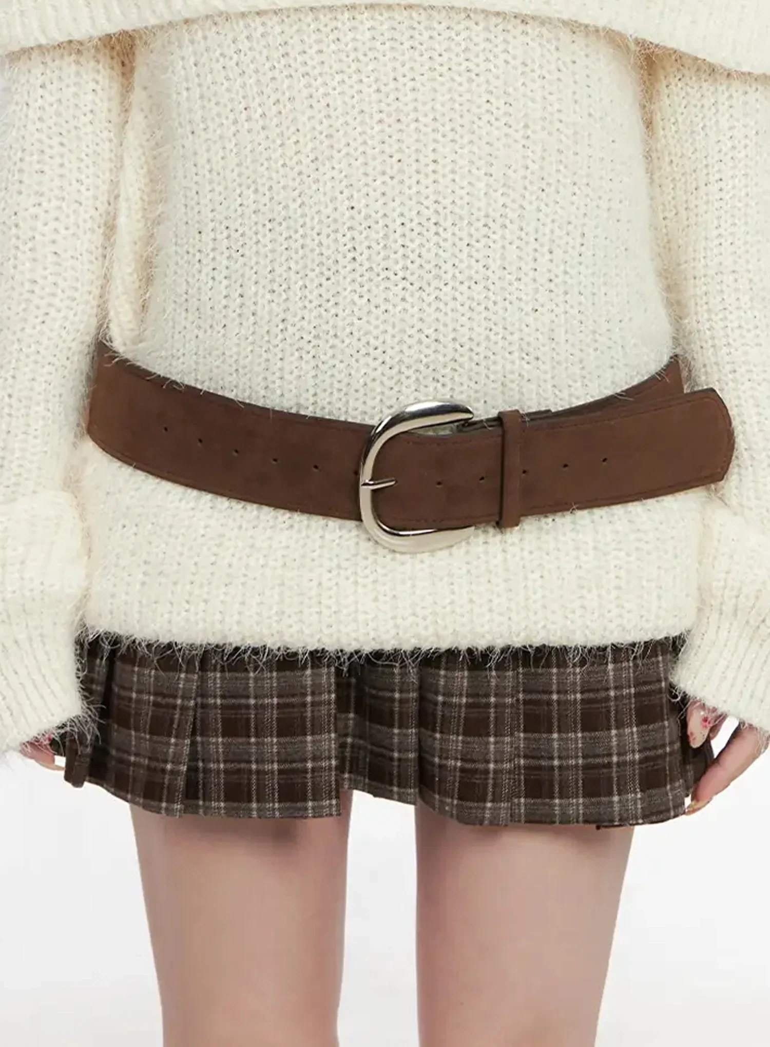 Wide Suede Belt IN503