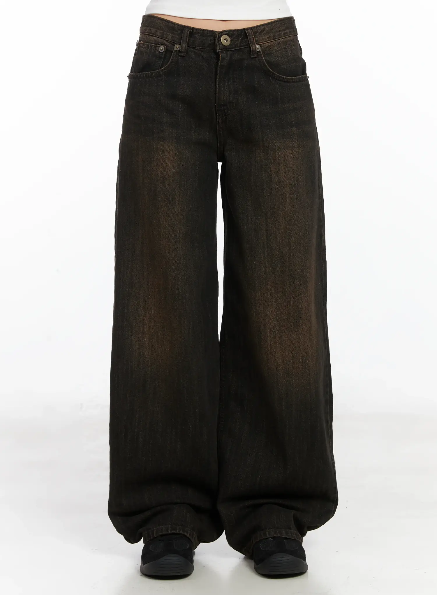 Winnie Brown Baggy Jeans CD502