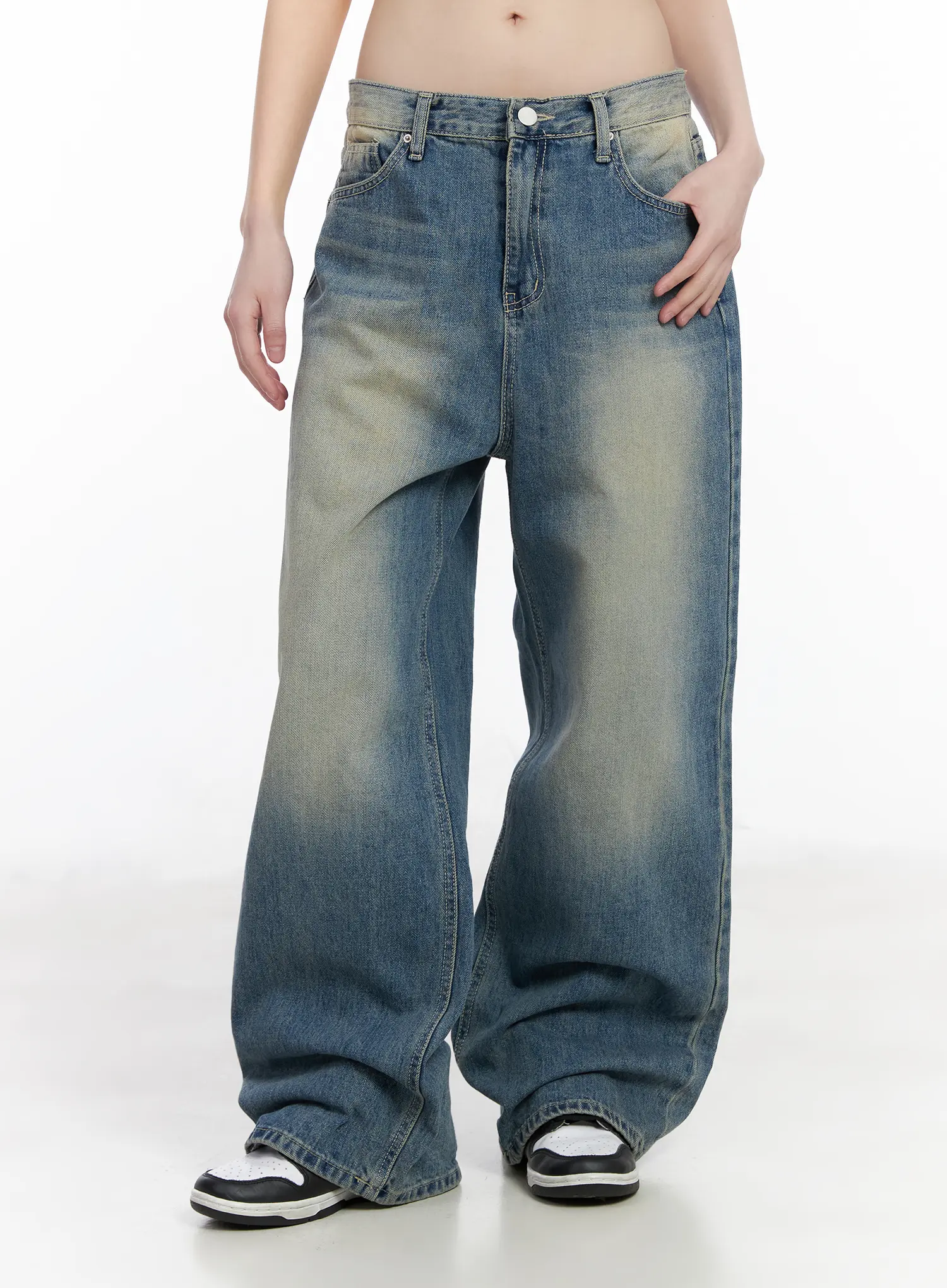 Winona Vintage Wash Baggy Jeans CM524 - Image 11