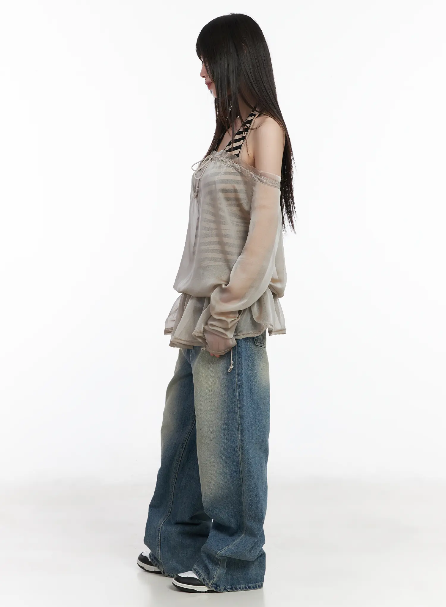 Winona Vintage Wash Baggy Jeans CM524 - Image 6