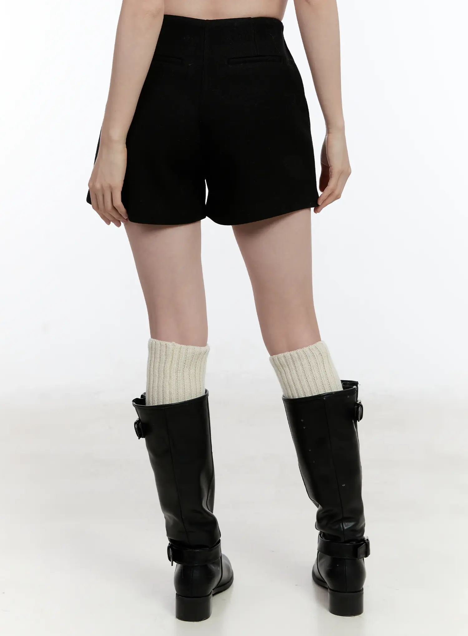 Wool Blend Tailored Shorts ID510 - Image 6
