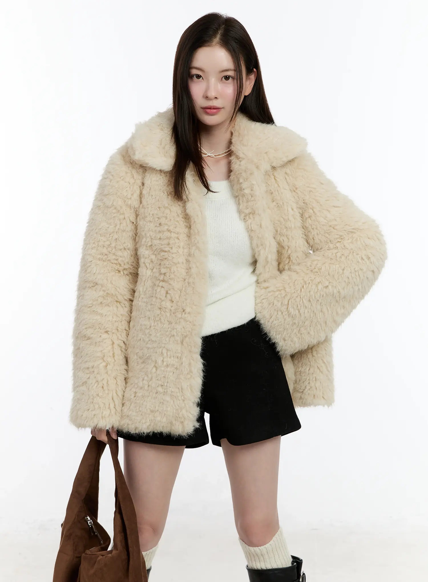 Wool Blend Tailored Shorts ID510 - Image 8