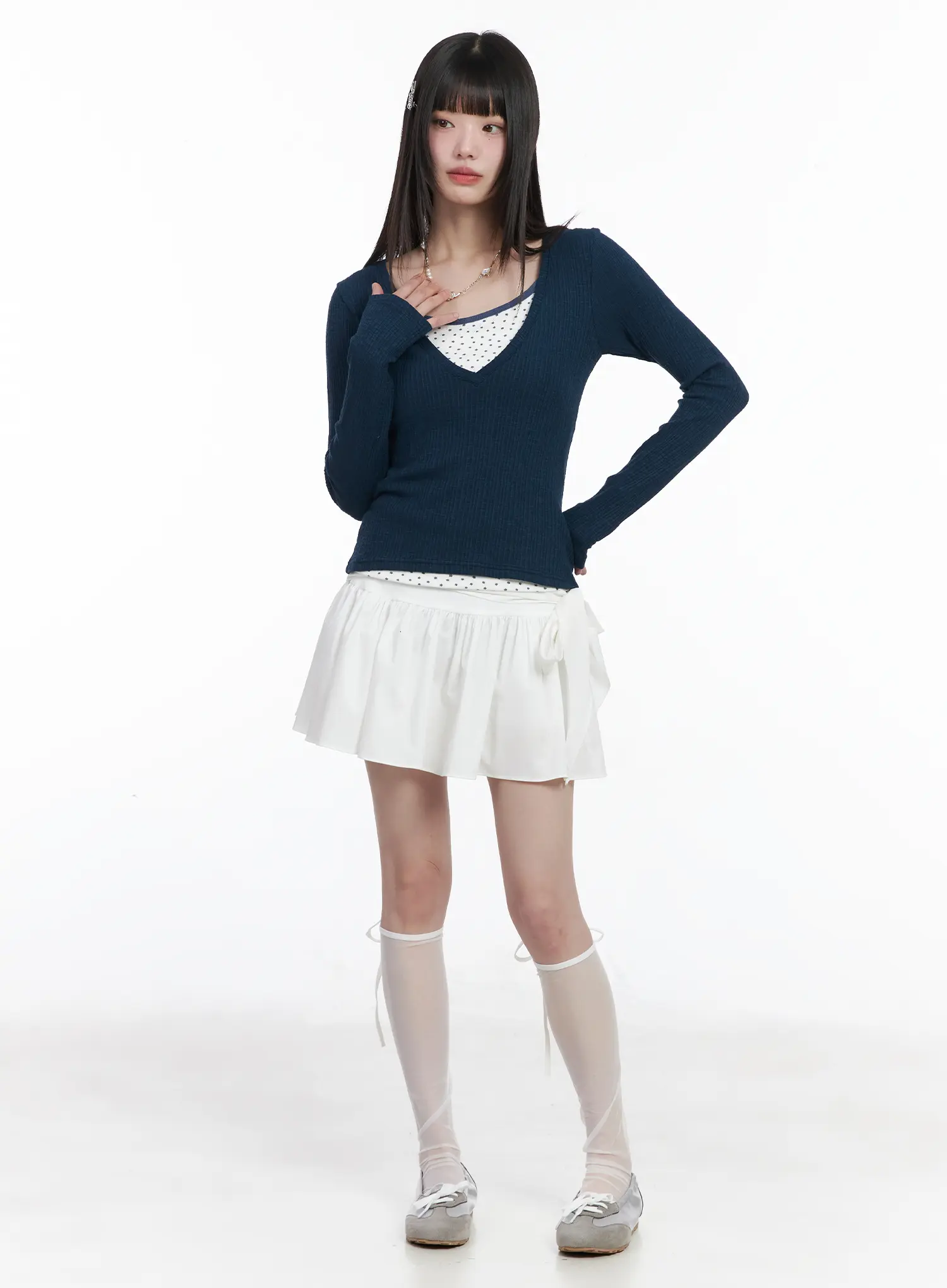 Wrap Flare Mini SKirt CM524 - Image 2