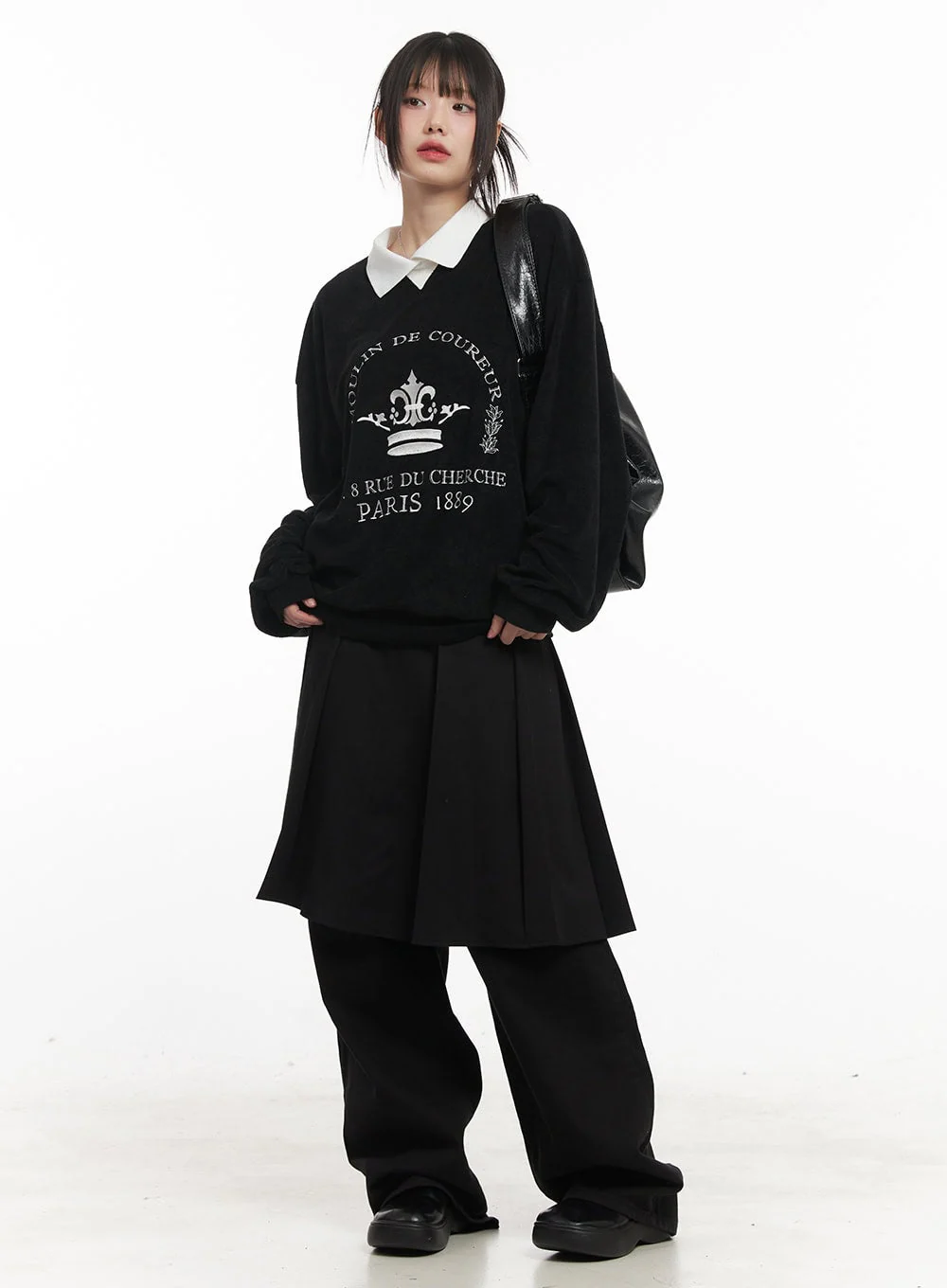 Wrap Pleated Midi Skirt CF518 - Image 11