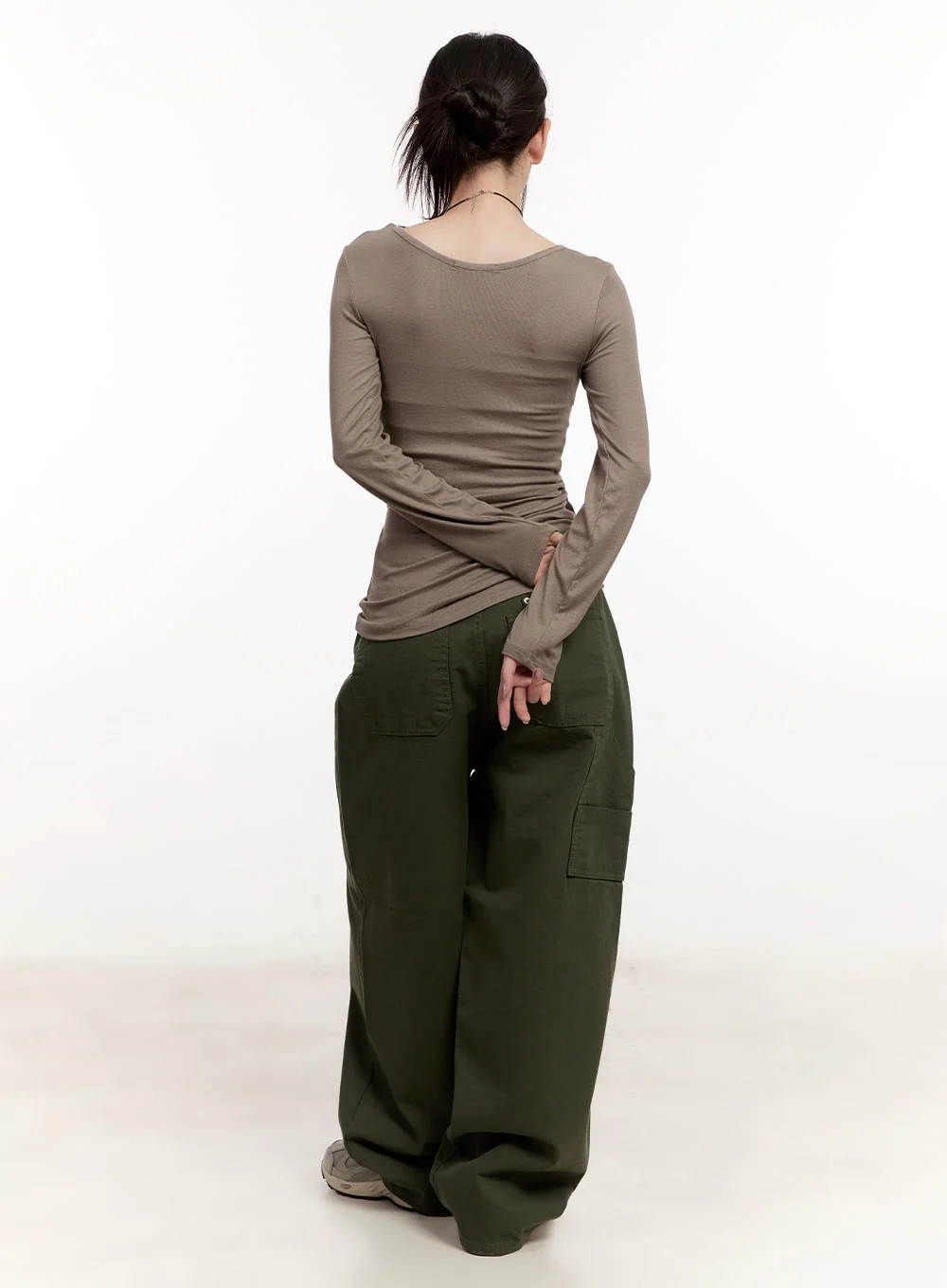 Wrap Tie Long-Sleeve Top CM510 - Image 7