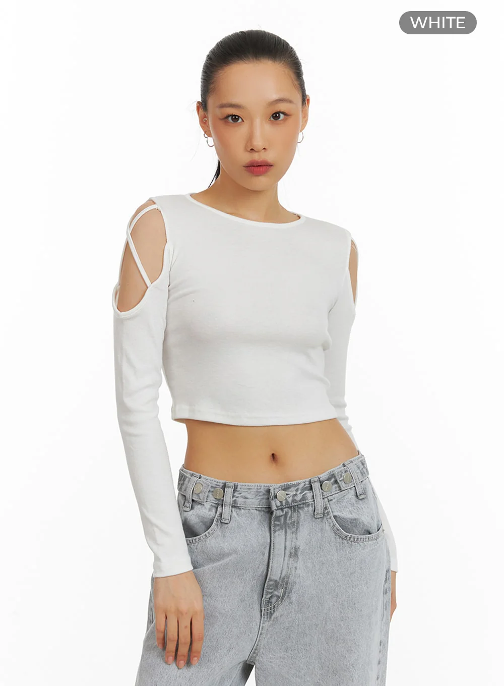X-Strap Cut-Out Crop Top IA417 - Image 9