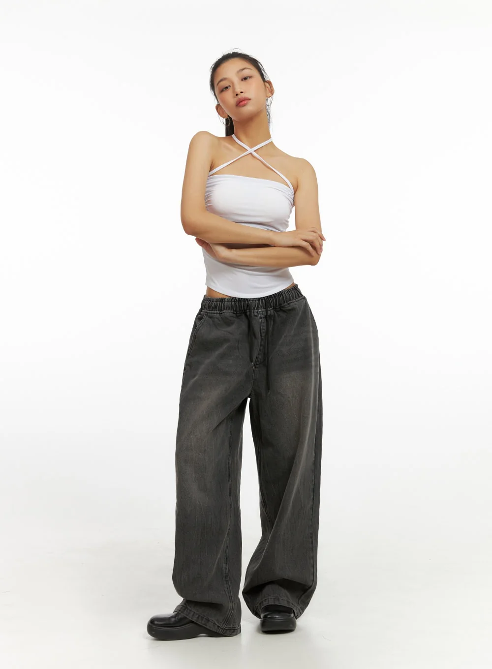 X-Strap Halter Crop Top IU412 - Image 8