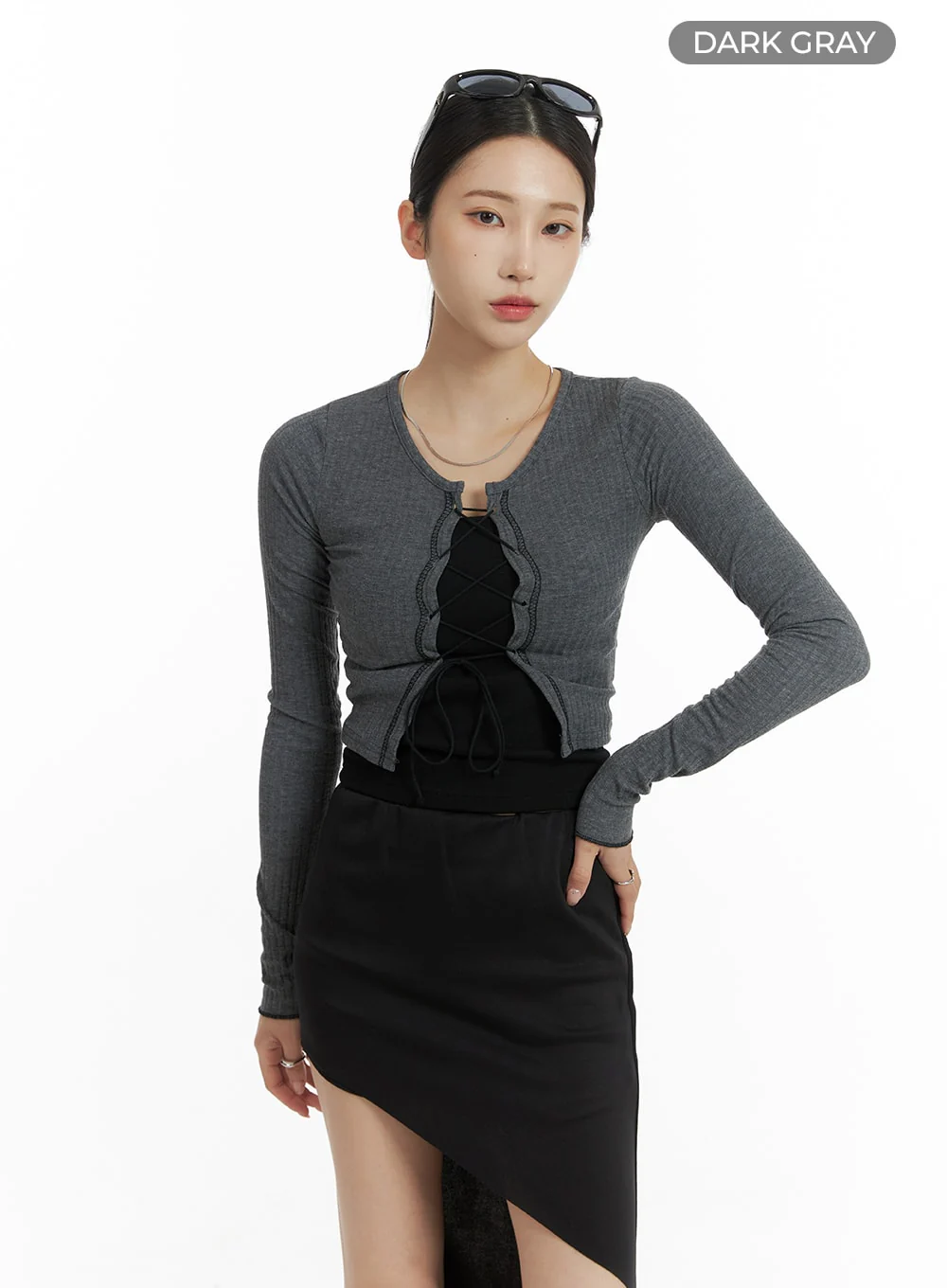 X Strap Slim Fit Crop Top CM405 - Image 7