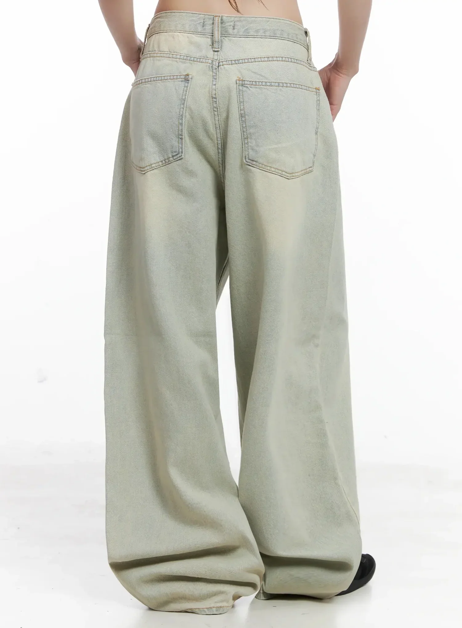 Xiaoting Vintage Style Wide-Leg Denim IL531 - Image 13