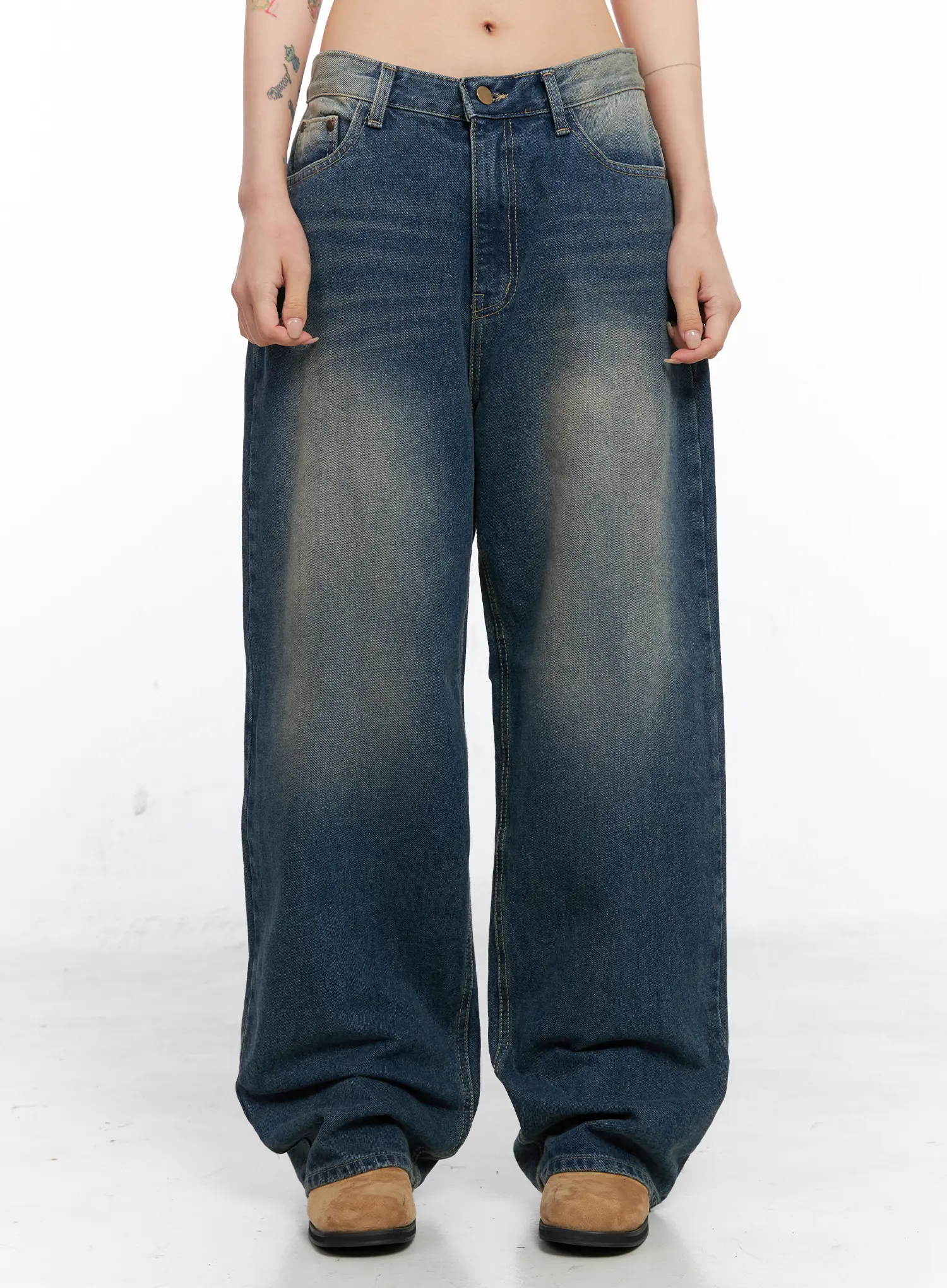 Xyla Vintage Pocket Baggy Jeans CO507