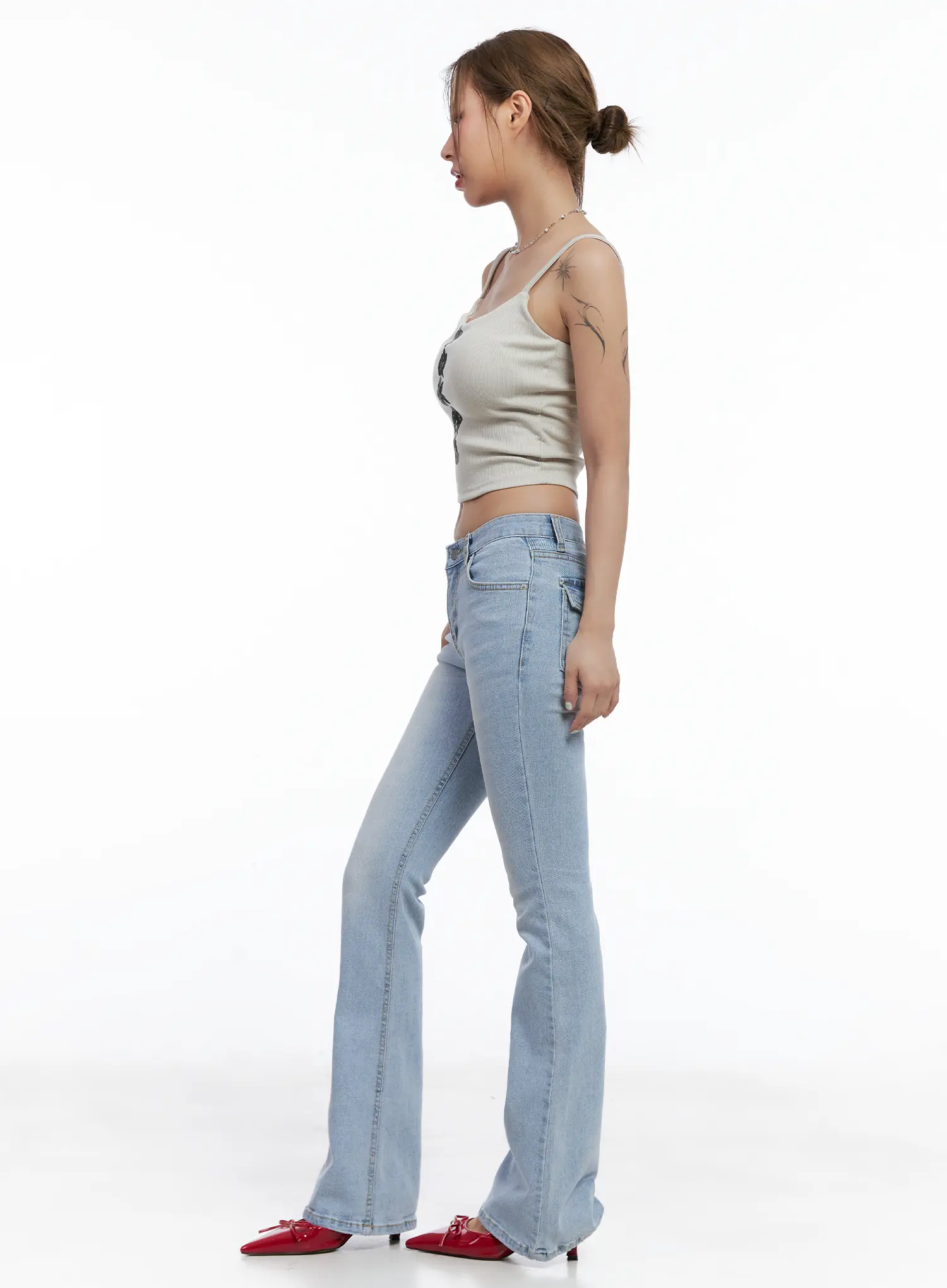 Yeojin Classic Flare Denim Jeans CL510 - Image 5