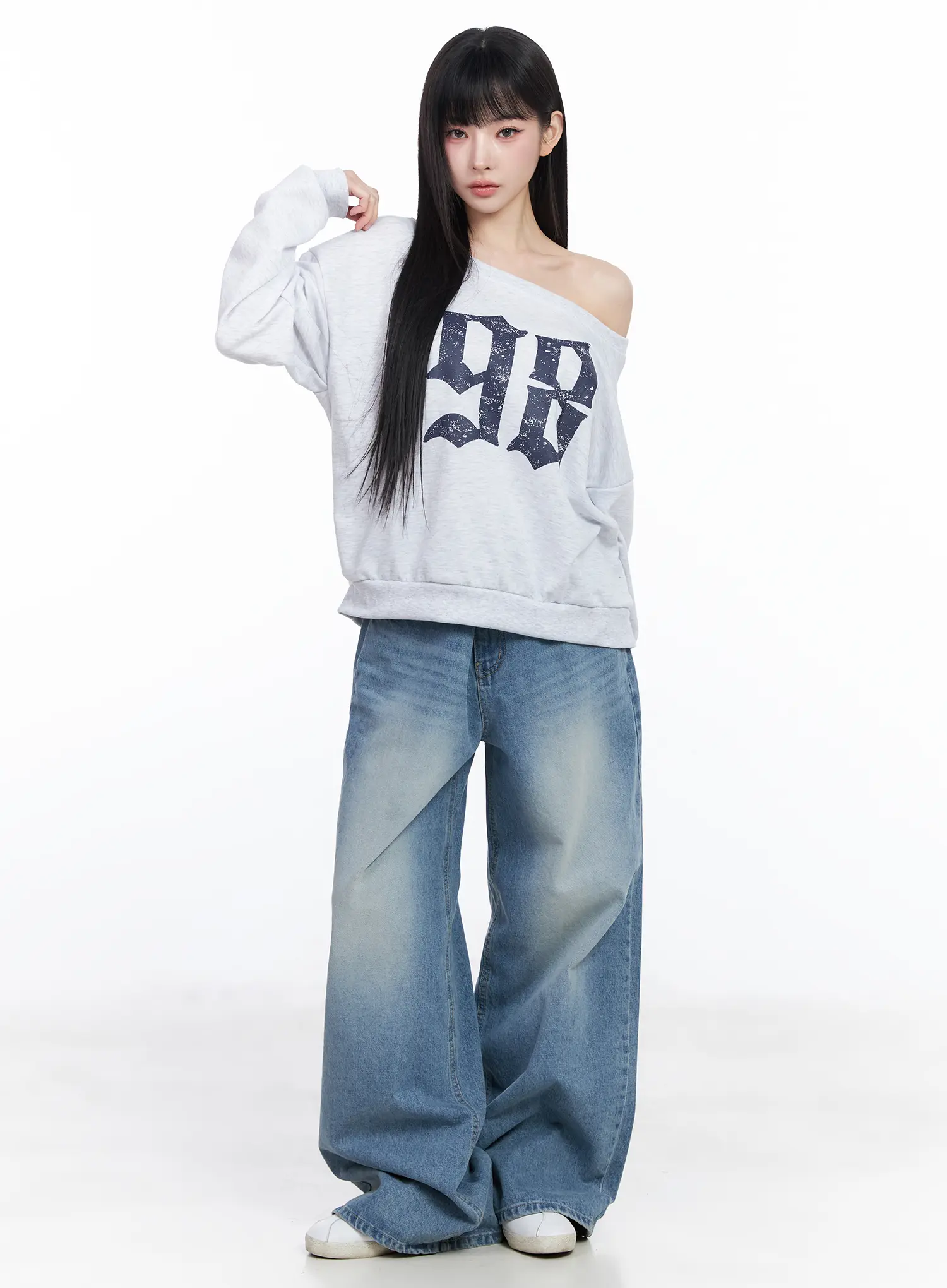 Yoon Washed Baggy Jeans CF518 - Image 5
