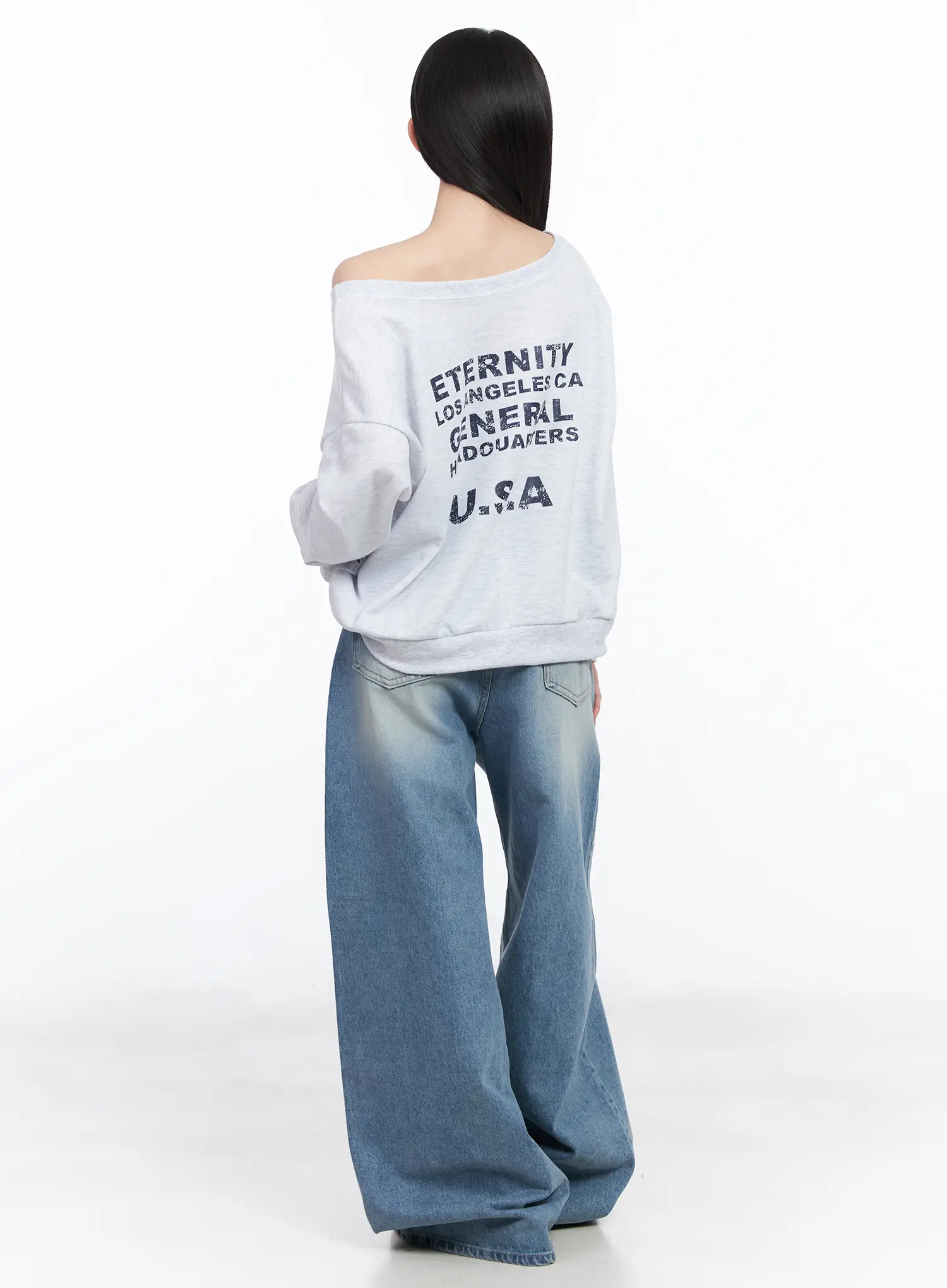 Yoon Washed Baggy Jeans CF518 - Image 7