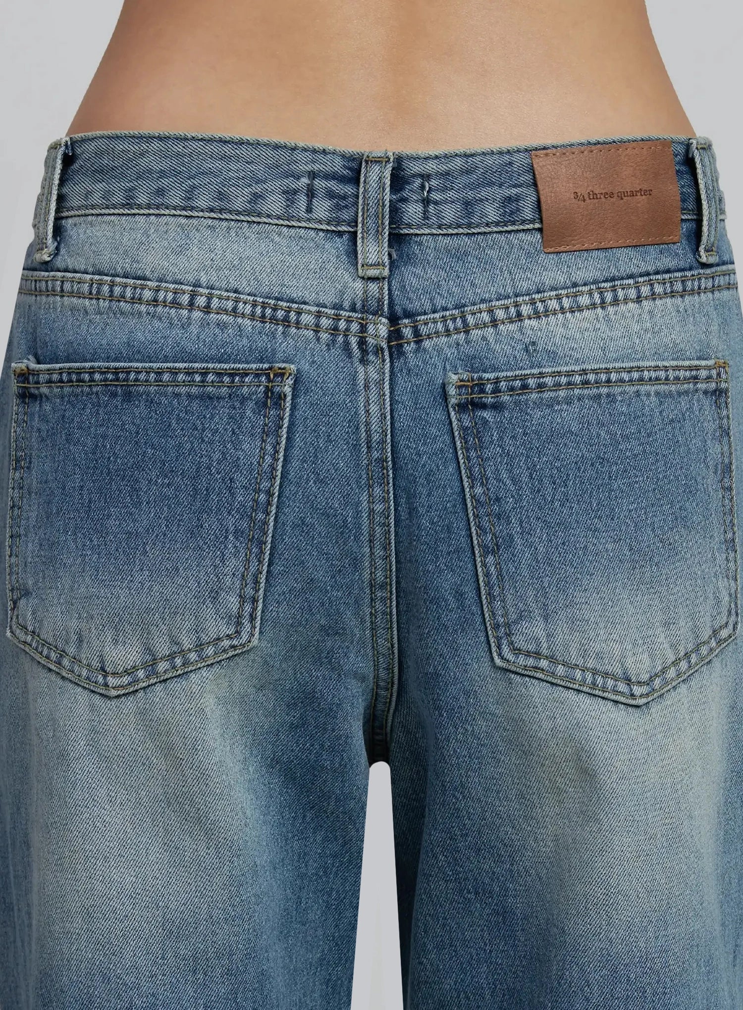 Zahra Vintage Washed Wide Jeans IM520 - Image 13