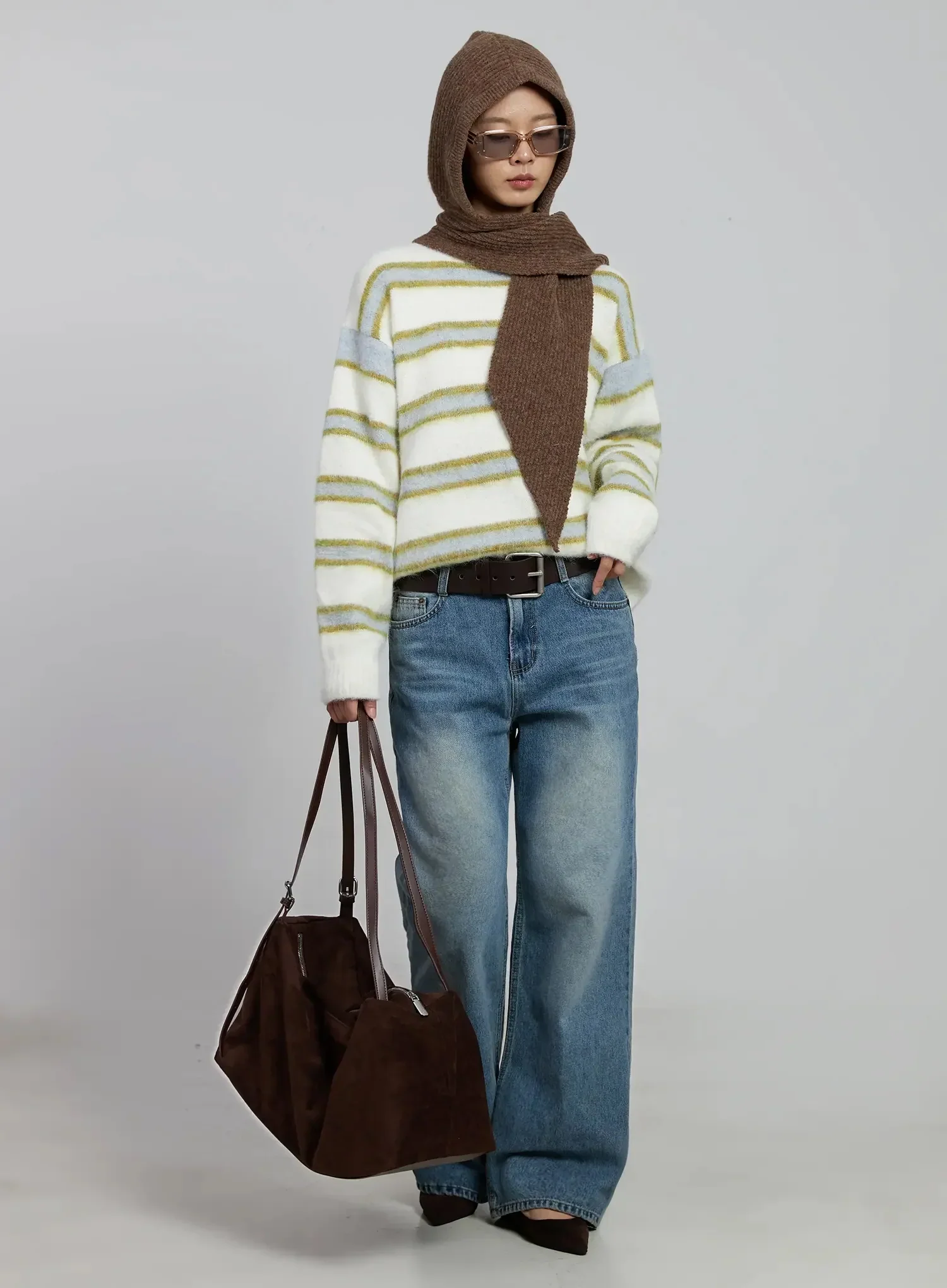 Zahra Vintage Washed Wide Jeans IM520 - Image 14