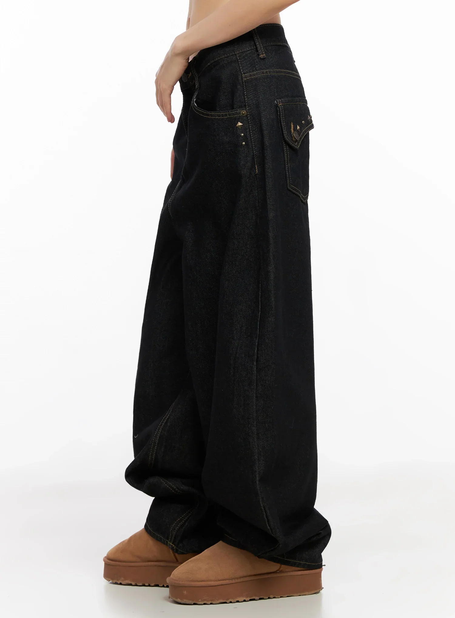 Zaylee Studded Wide Leg Jeans IN503 - Image 10