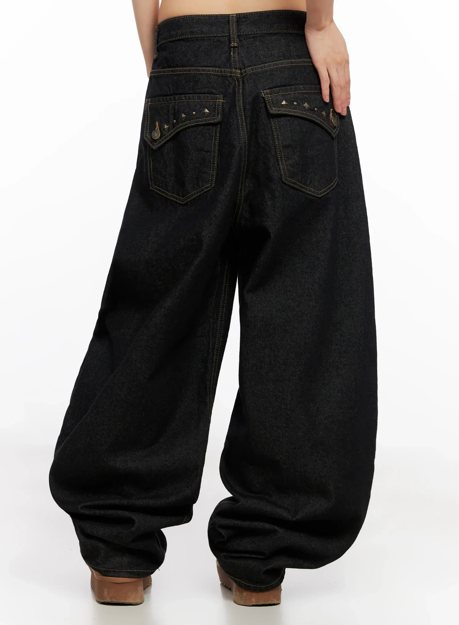 Zaylee Studded Wide Leg Jeans IN503 - Image 11