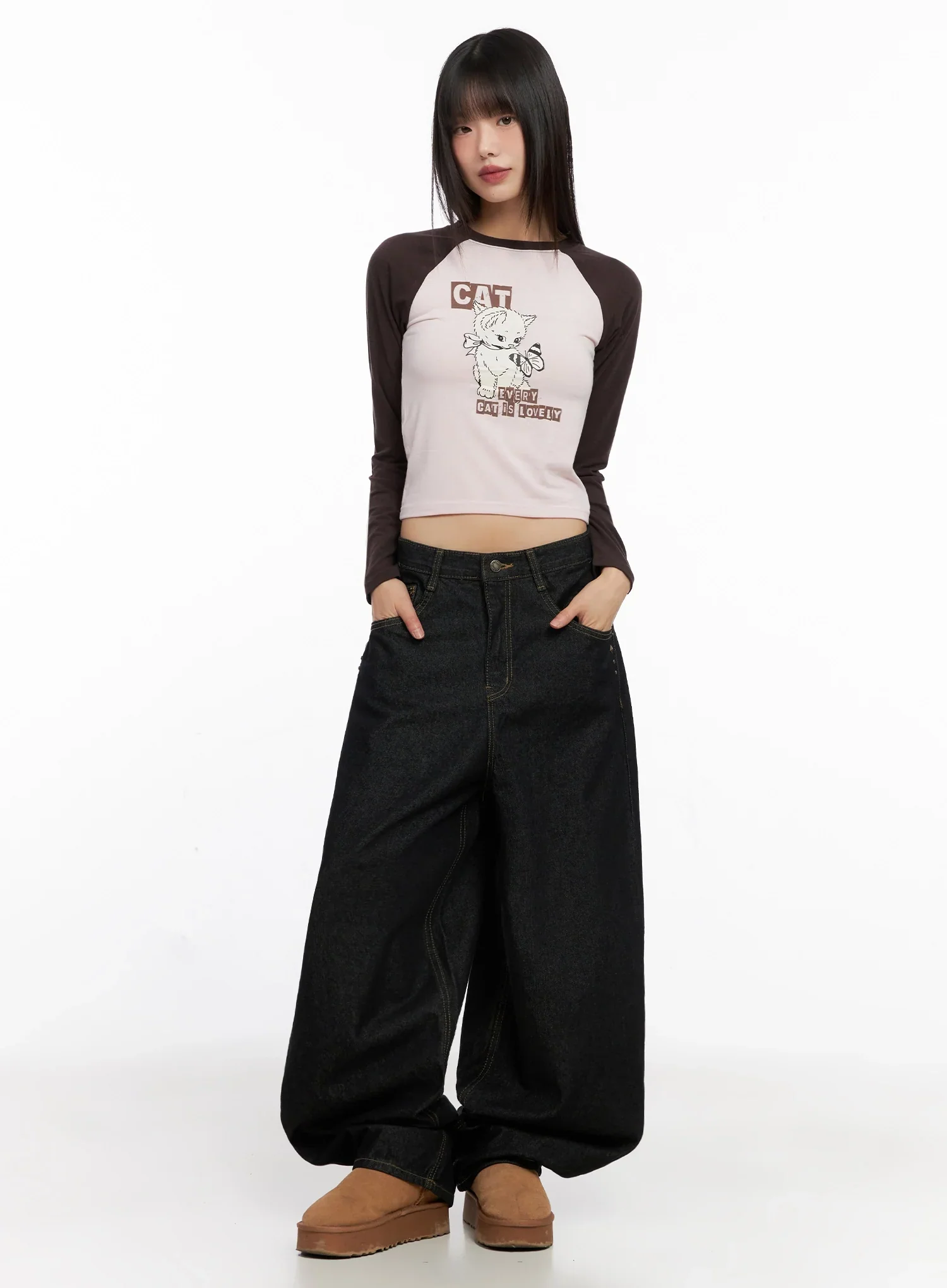 Zaylee Studded Wide Leg Jeans IN503 - Image 4