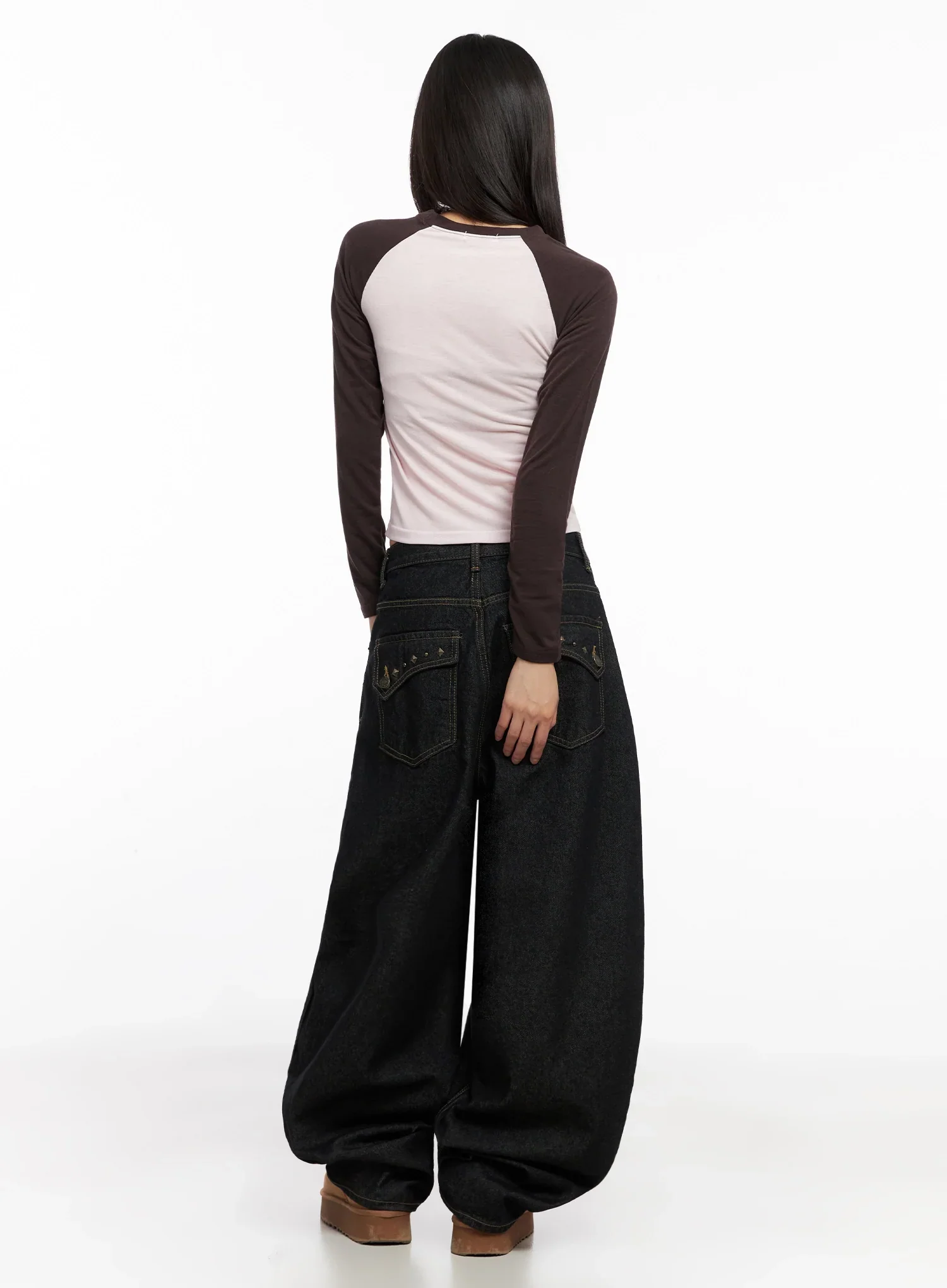 Zaylee Studded Wide Leg Jeans IN503 - Image 7