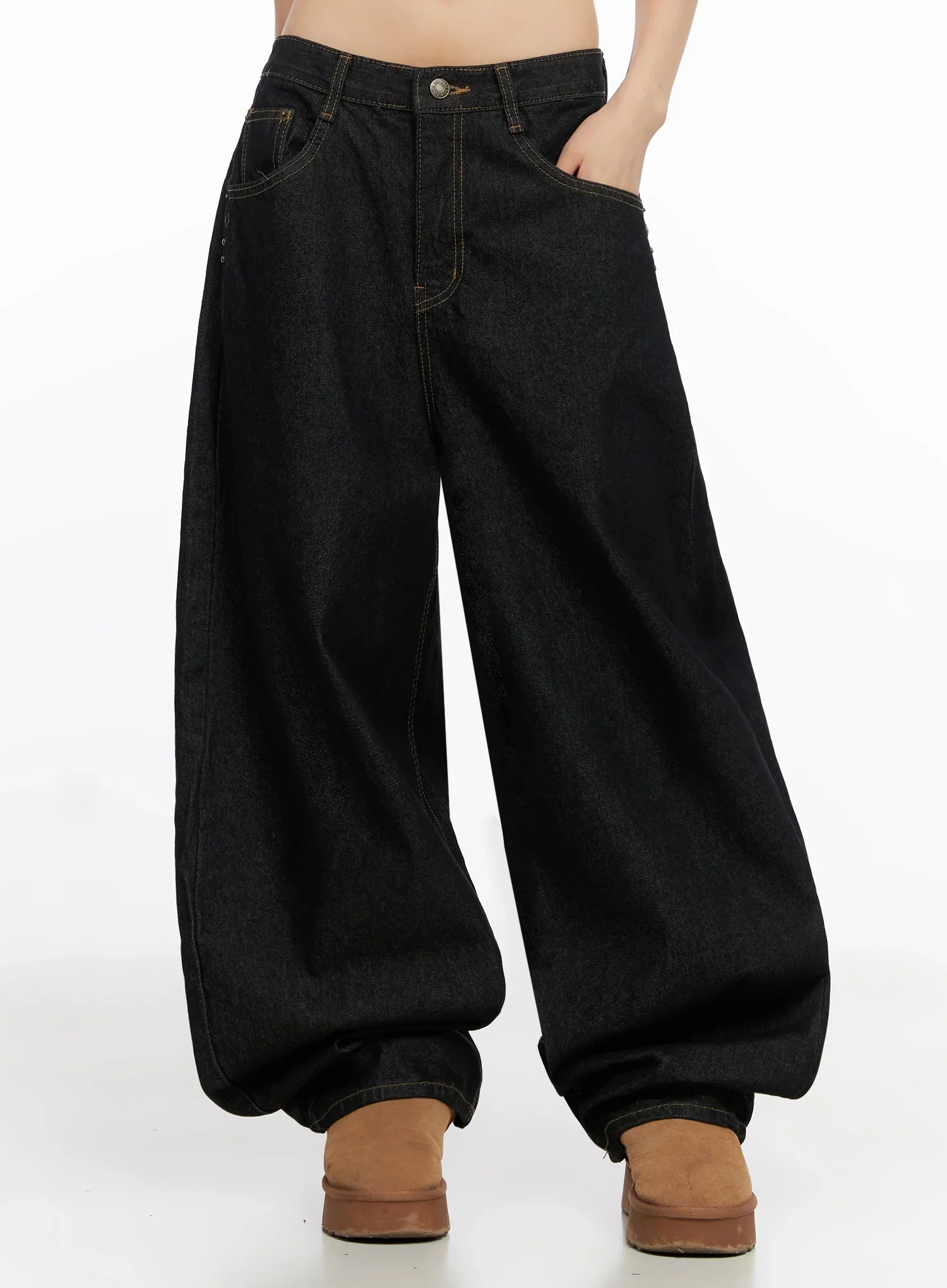 Zaylee Studded Wide Leg Jeans IN503 - Image 8