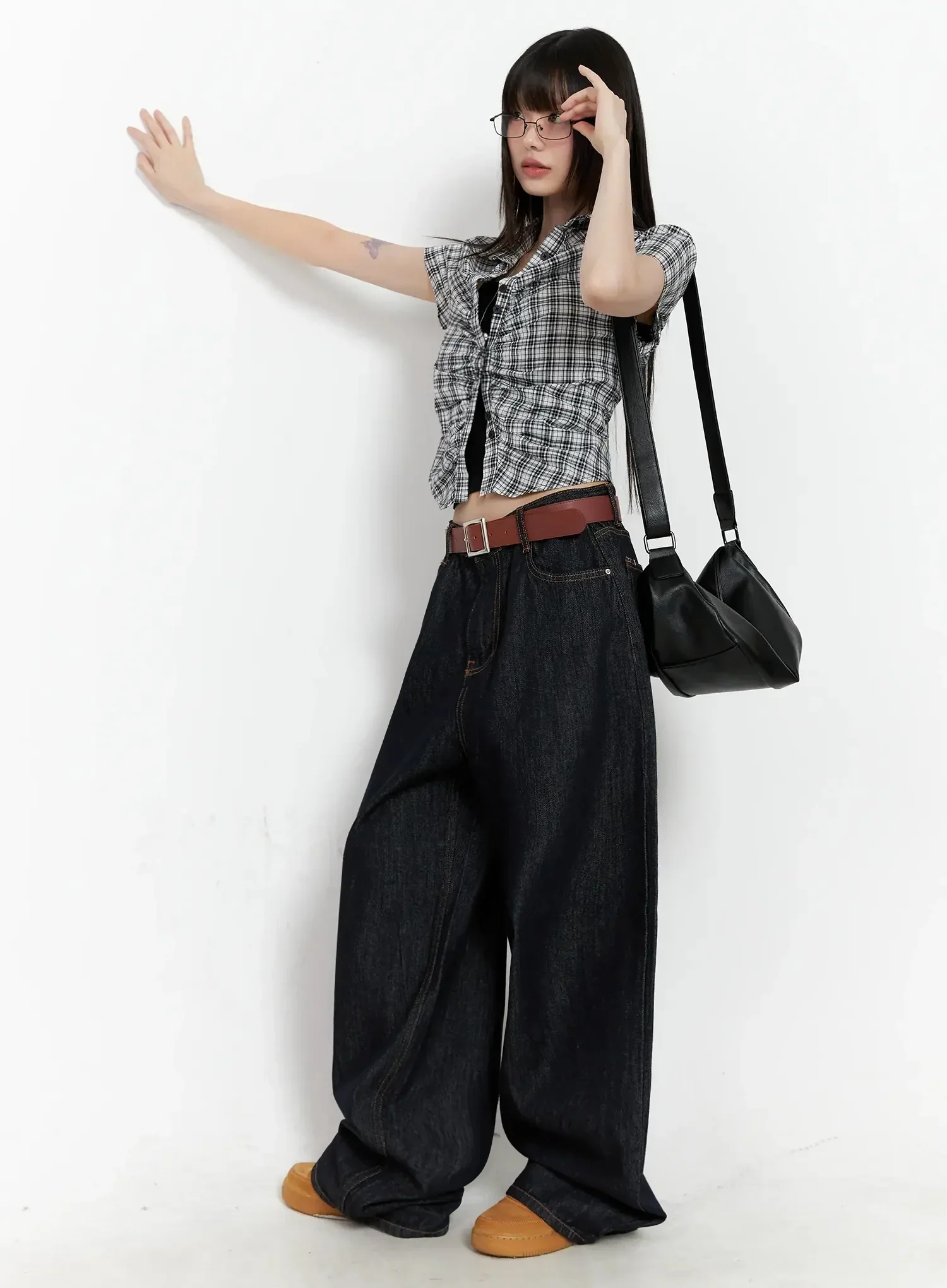 Zinni Dark-Wash Wide Denim Jeans IL531 - Image 15