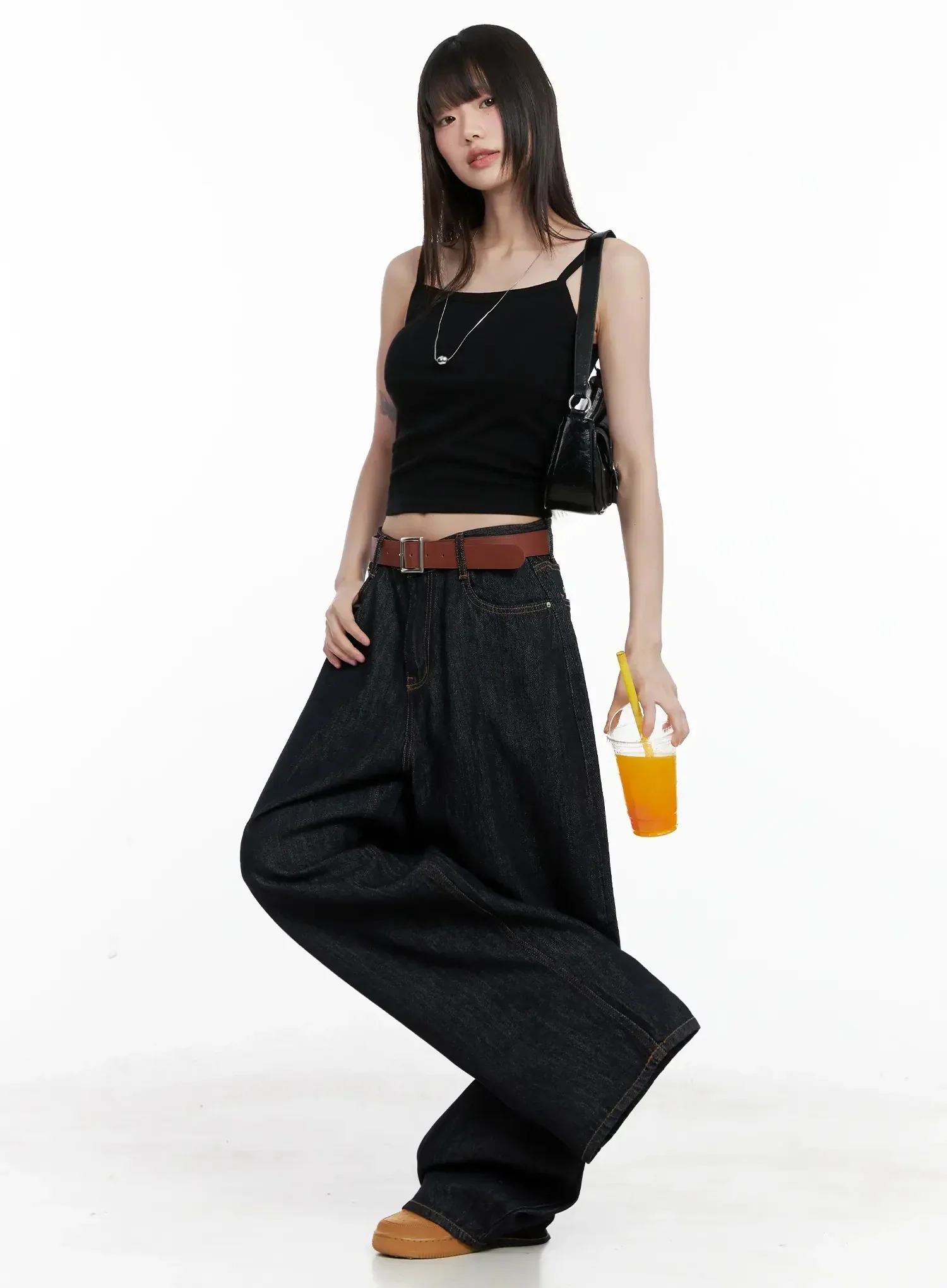 Zinni Dark-Wash Wide Denim Jeans IL531 - Image 7