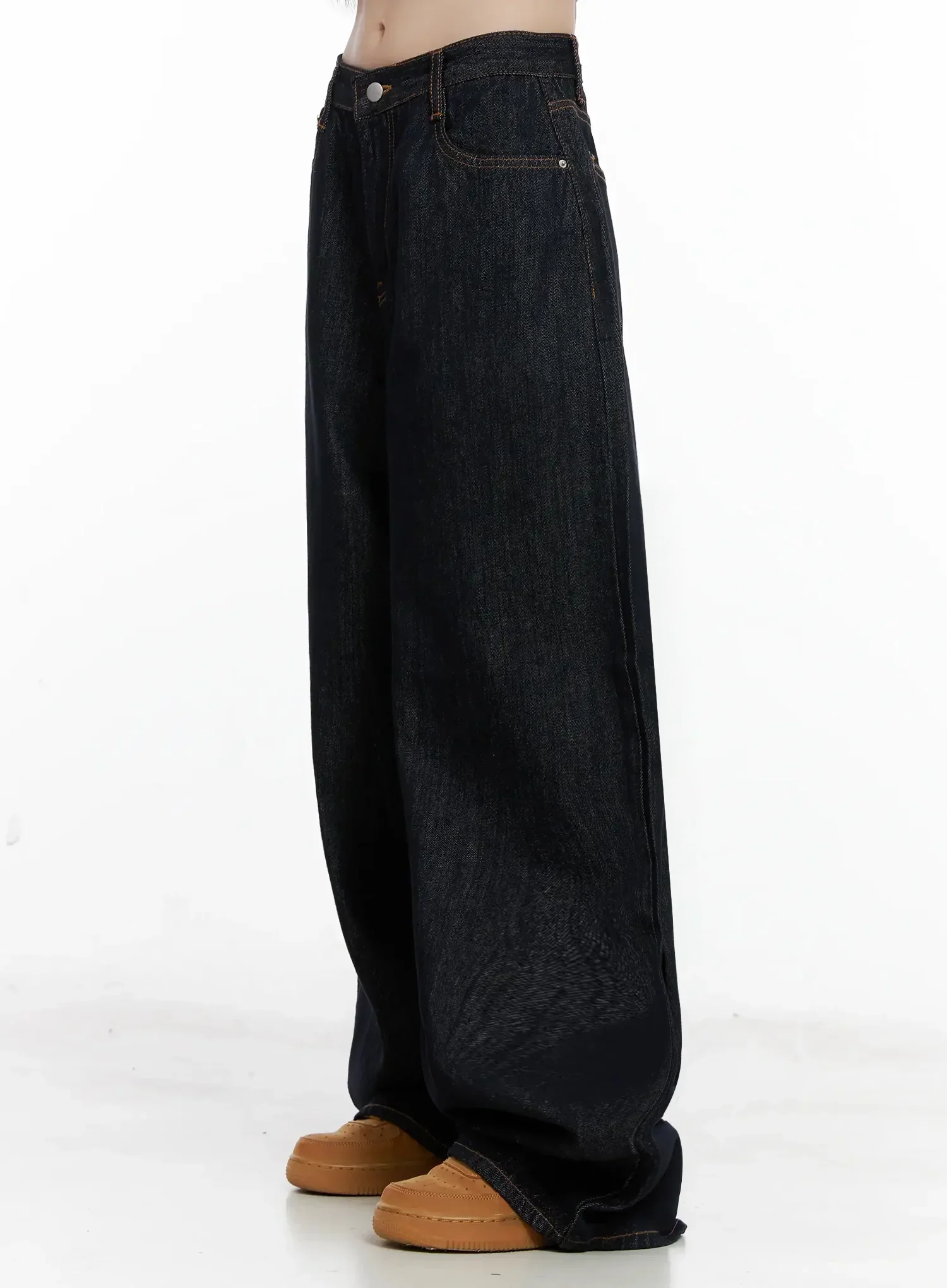 Zinni Dark-Wash Wide Denim Jeans IL531 - Image 9