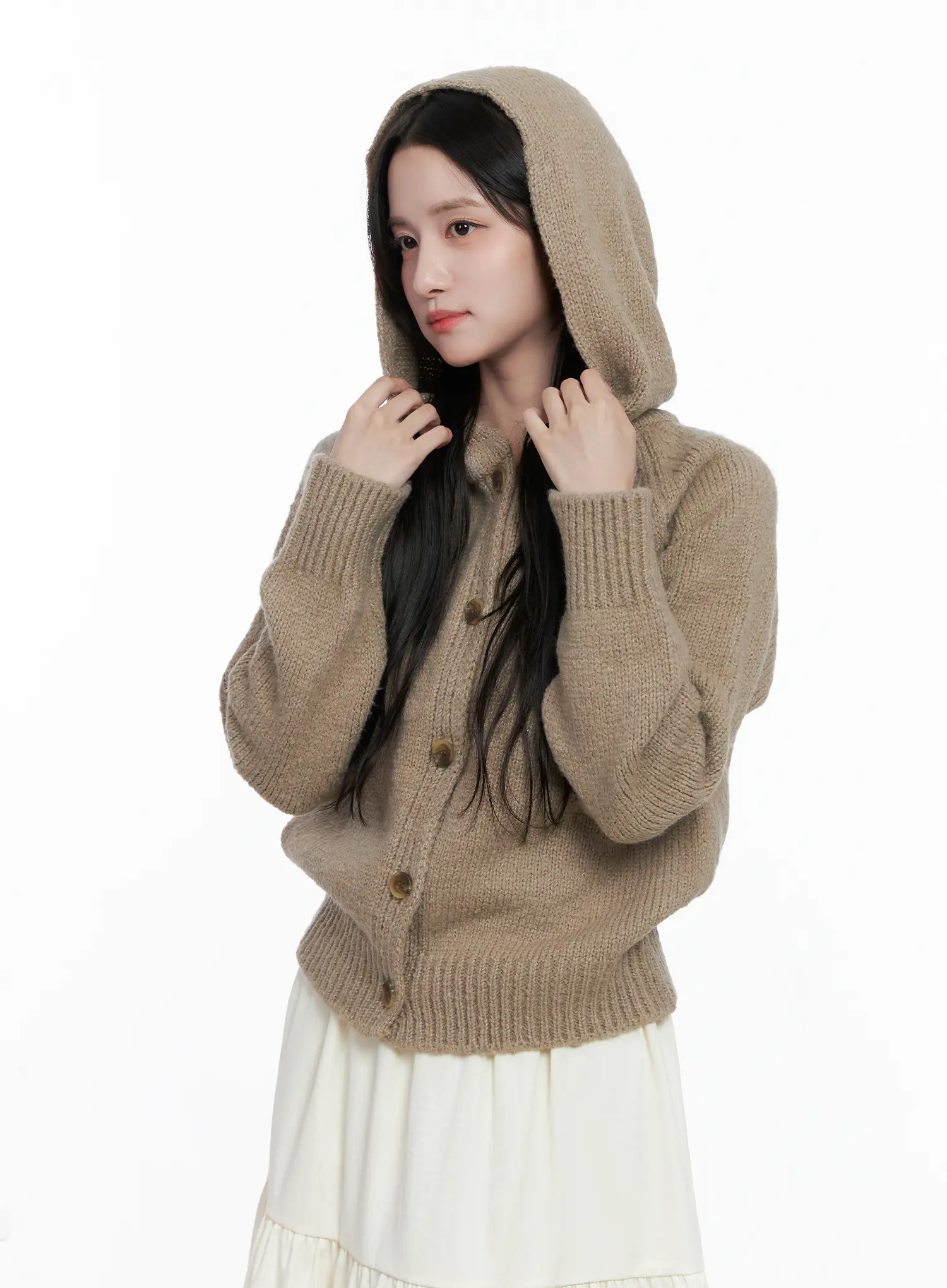 Zip-Up Hoodie Knit CS523 - Image 2