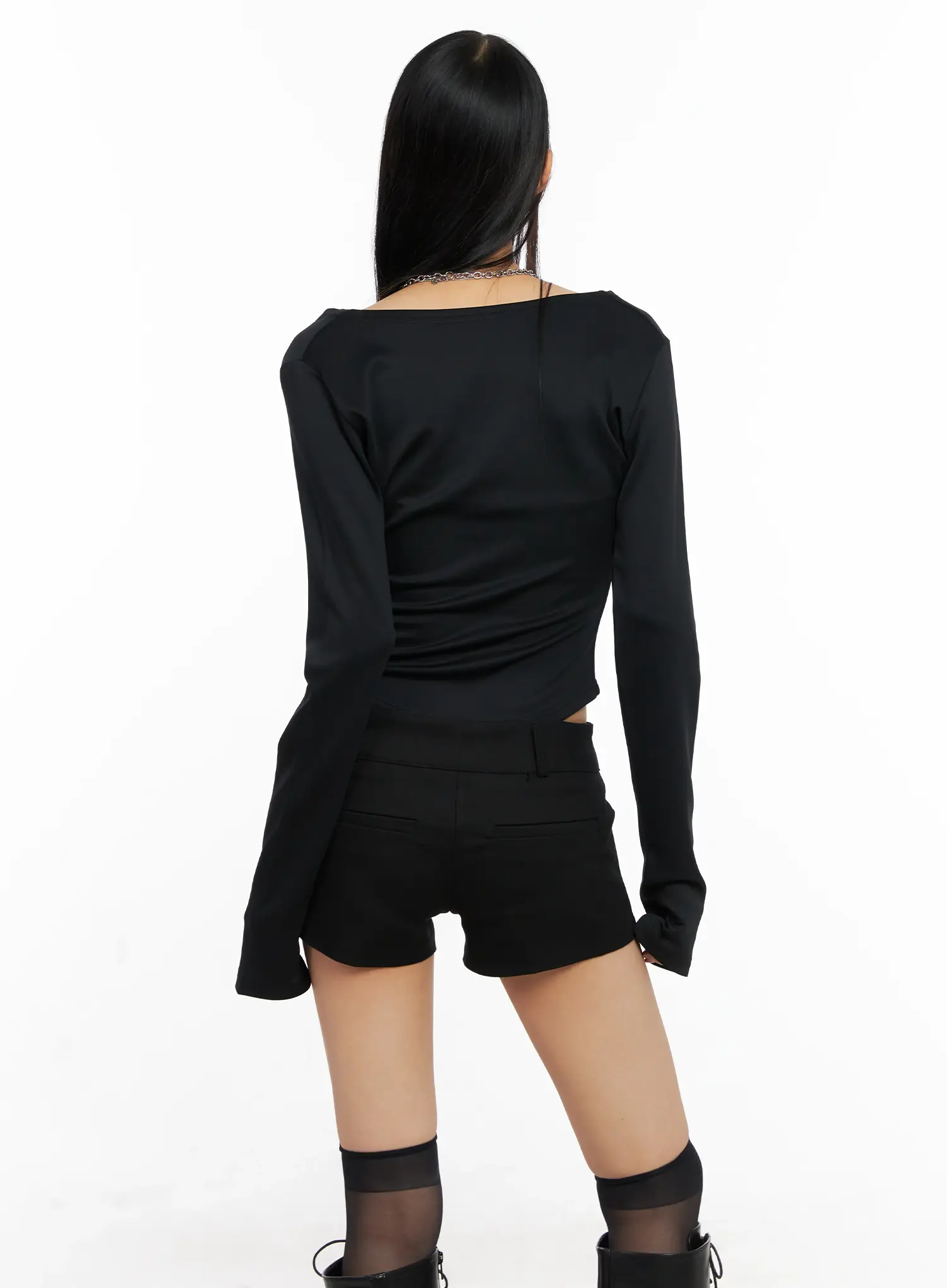 Zip-Up Long Sleeve Top CO529 - Image 7