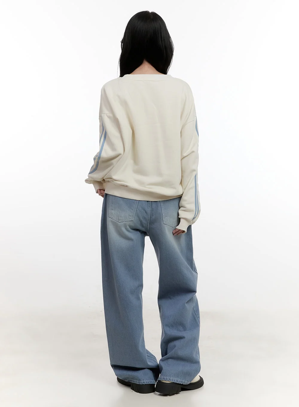 Zoey Washed Wide-Leg Jeans CF528 - Image 4