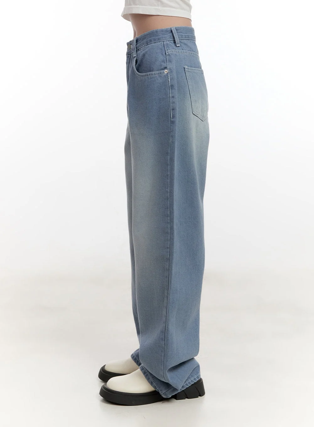 Zoey Washed Wide-Leg Jeans CF528 - Image 5